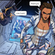 An Apex Legends comic panel in which Loba comments, "I've got a date with a beautiful woman. And she's a stickler for punctuality..."